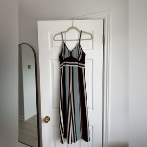 Multicolour Striped Jumpsuit